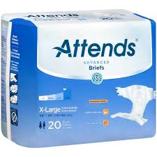 Attends Stretch Briefs with Advanced Dry-Lock Technology for Adult Incontinence Care,
