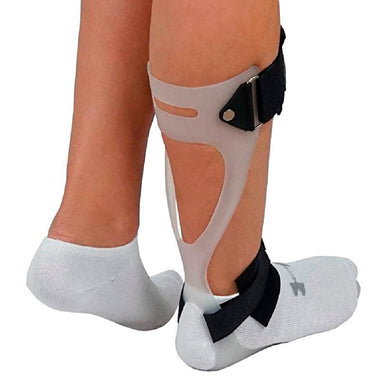 Ankle and foot support for foot drop caused by a variety of conditions