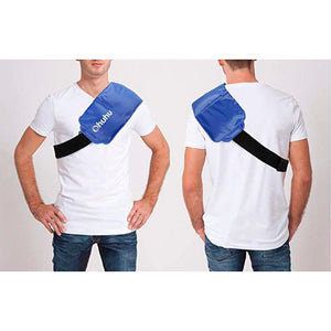 Ice Pack for Injuries, Reusable Gel Cold & Hot Therapy Pack with Strap for Shoulder Knee Ankle Back Neck Pain Relief, 2 Pack